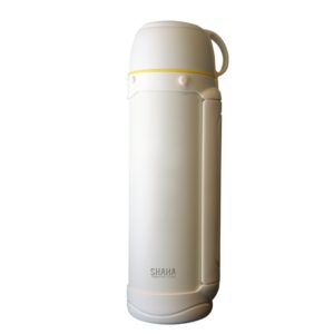 Shaha white thermos with handle