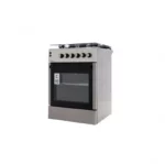 Kumtel gas oven, 4 burners, 57*57 cm - steel surface and silver sides (Turkish)